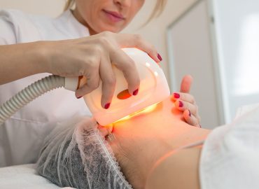 NBUVB phototherapy session for vitiligo treatment
