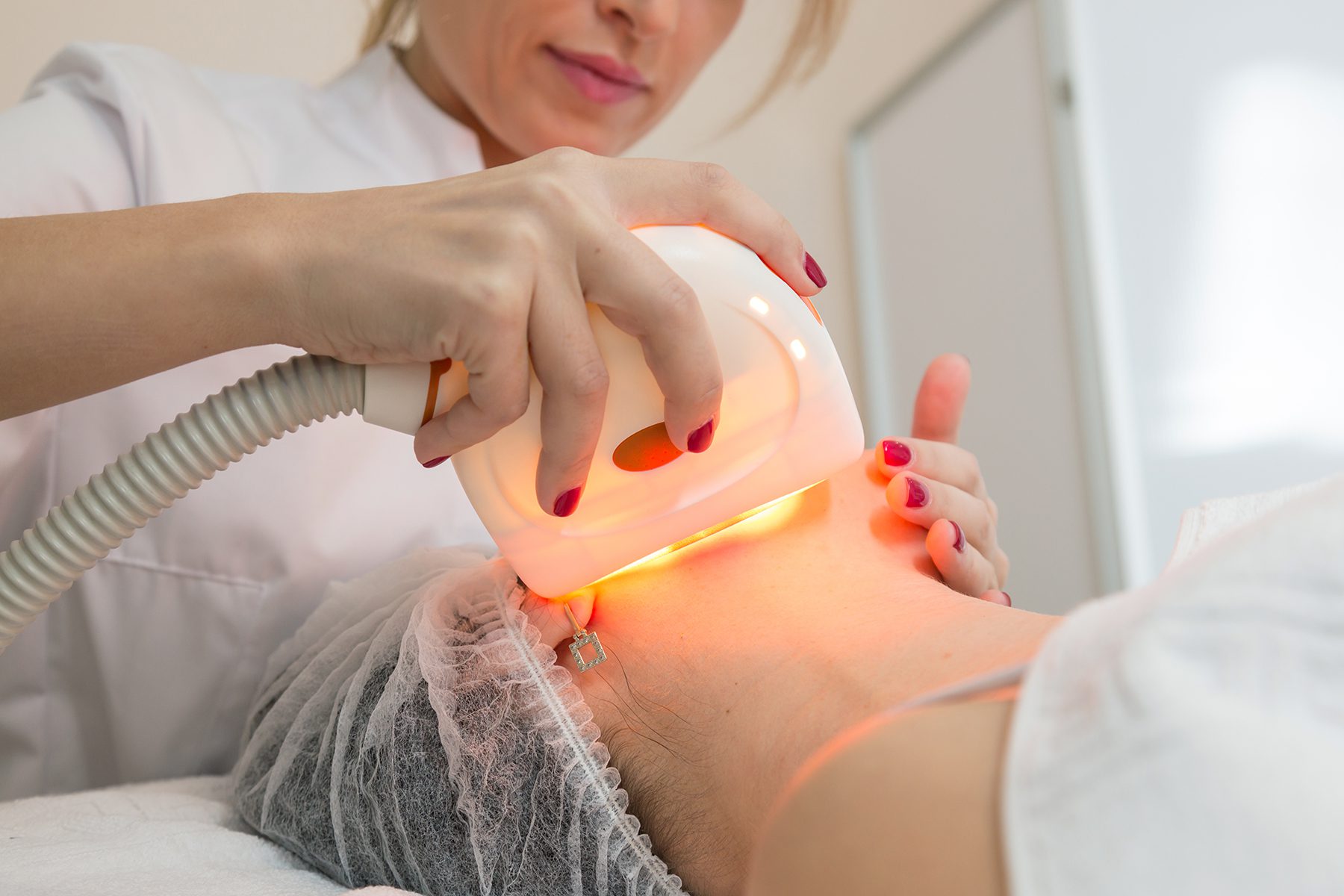 NBUVB phototherapy session for vitiligo treatment